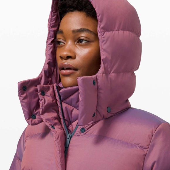 RARE LIMITED Lululemon Wunder Puff Puffer Jacket sz 6 - Heathered Plumful Purple - Picture 9 of 16